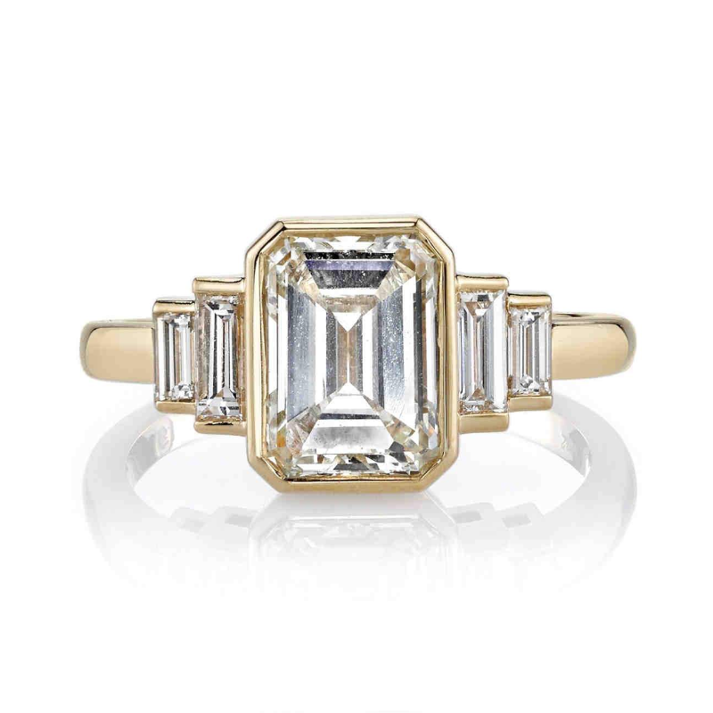 Bezel Set Diamond Engagement Ring Setting