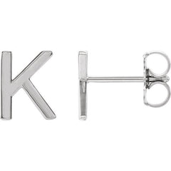 Initial Letter Single Earring