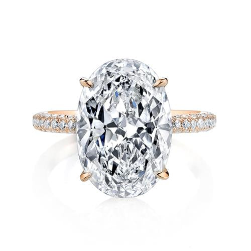 Pave Diamond Engagement Ring Setting Main image