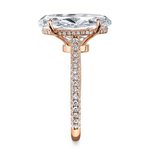 Pave Diamond Engagement Ring Setting Secondary image