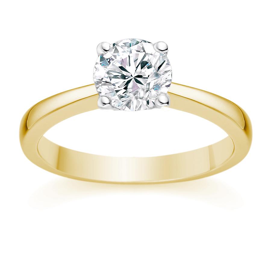 Classic Four Prong Diamond Engagement Ring Main image