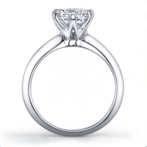 Classic Six Prong Diamond Engagement Ring Secondary image
