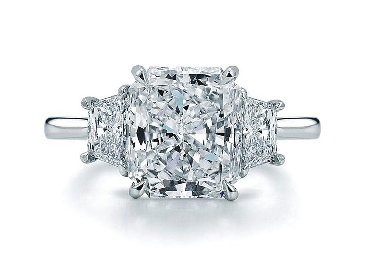 Classic Three Stone Diamond Engagement Ring Main image