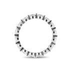 14k White Gold Eternity Band with Round Diamonds