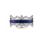 Sapphires and Diamonds Crown Ring