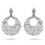 Diamond Drop Hoop Earrings