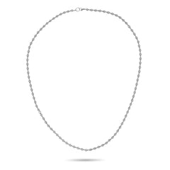 Bezel Set Station Diamond Necklace