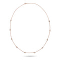 Yellow Gold Bezel Set Diamond Necklace