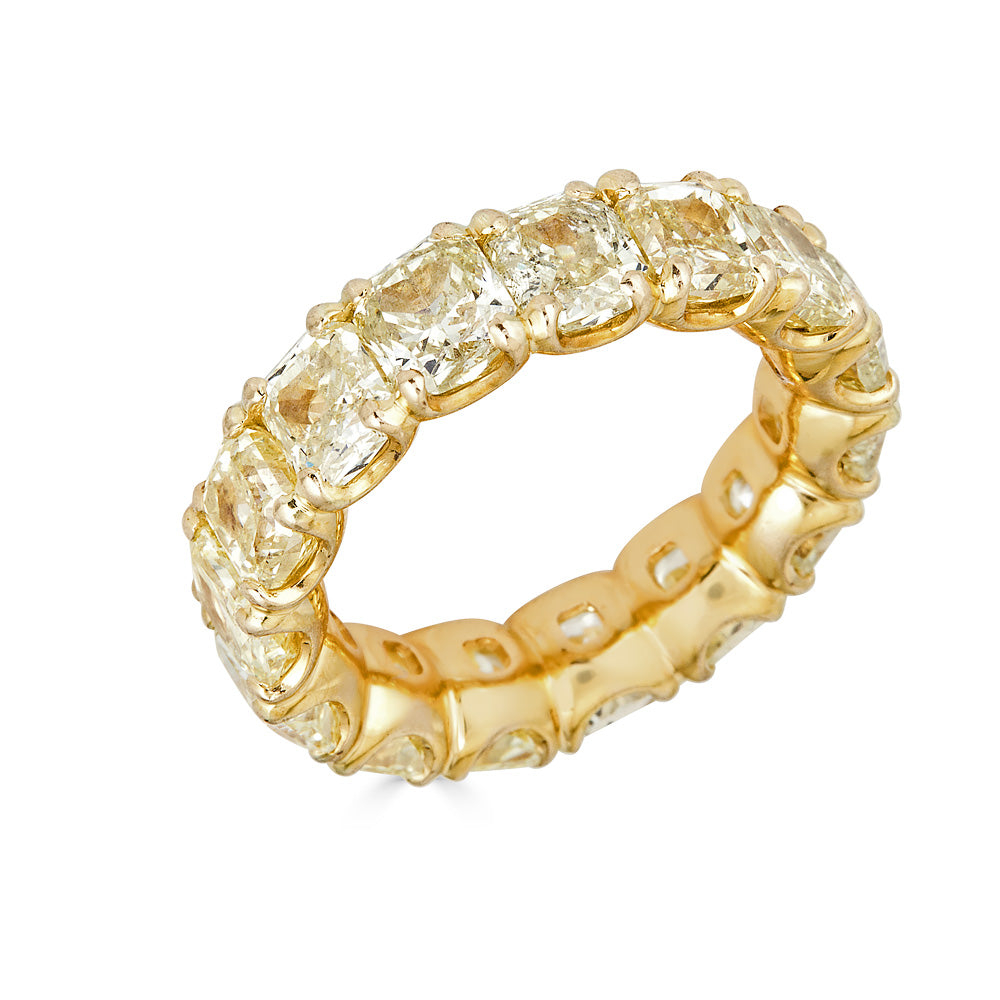 Radiant Fancy Yellow Diamond Eternity Band Secondary image