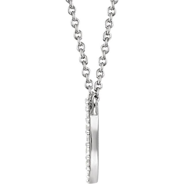 Pave Diamond Disk Necklace