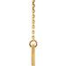 Engravable Bar Necklace with Diamond