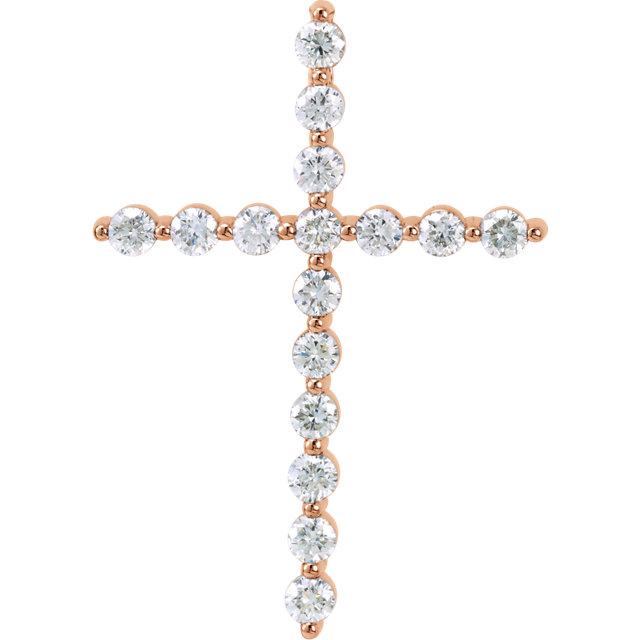 Diamond Share Prong Cross