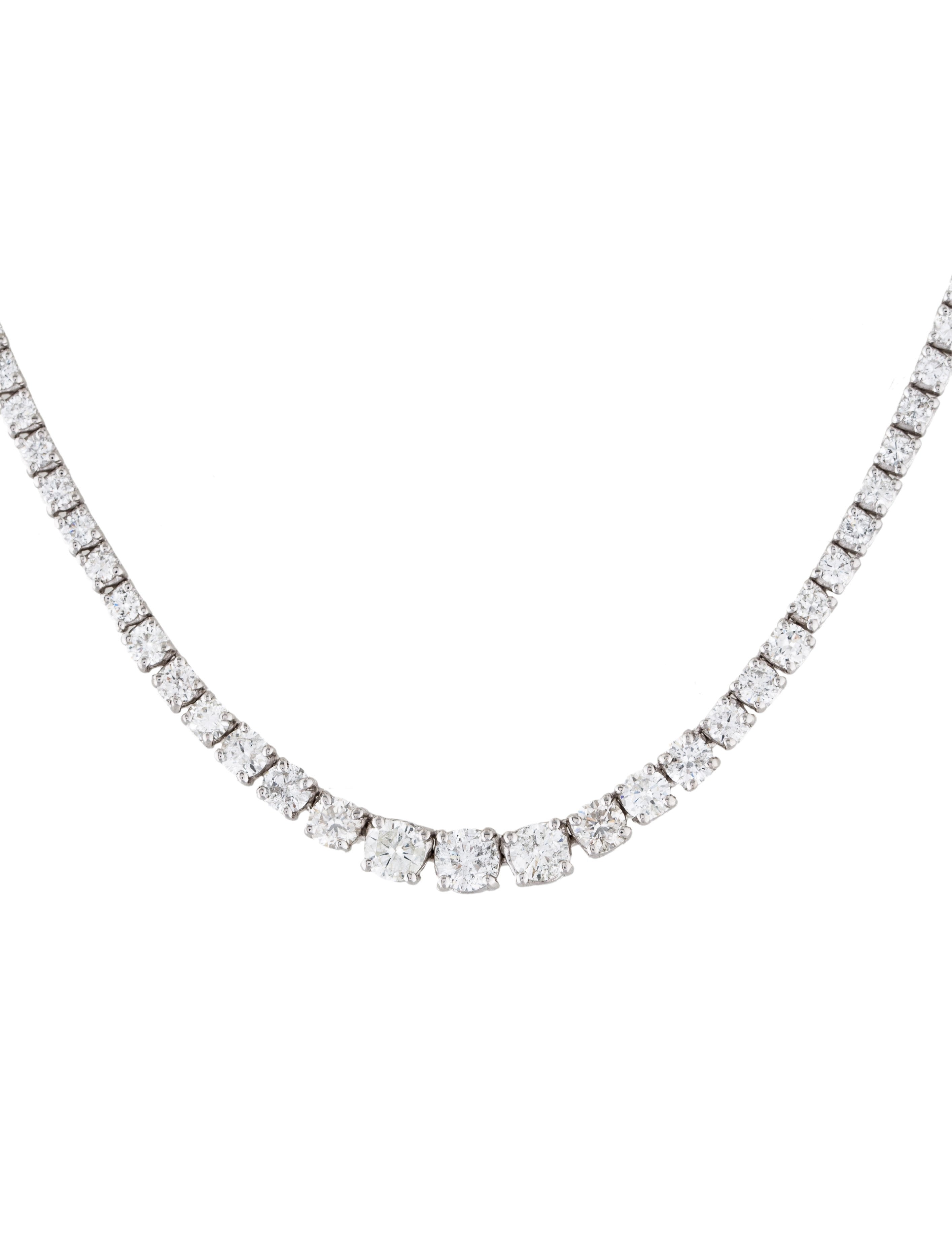 Classic Round Diamond Necklace Secondary image