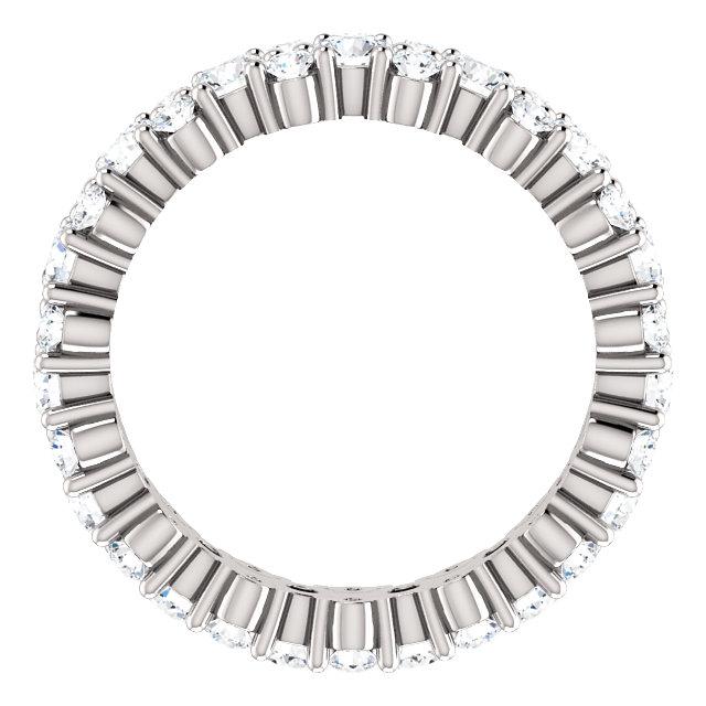 Round Diamond Cluster Eternity Band