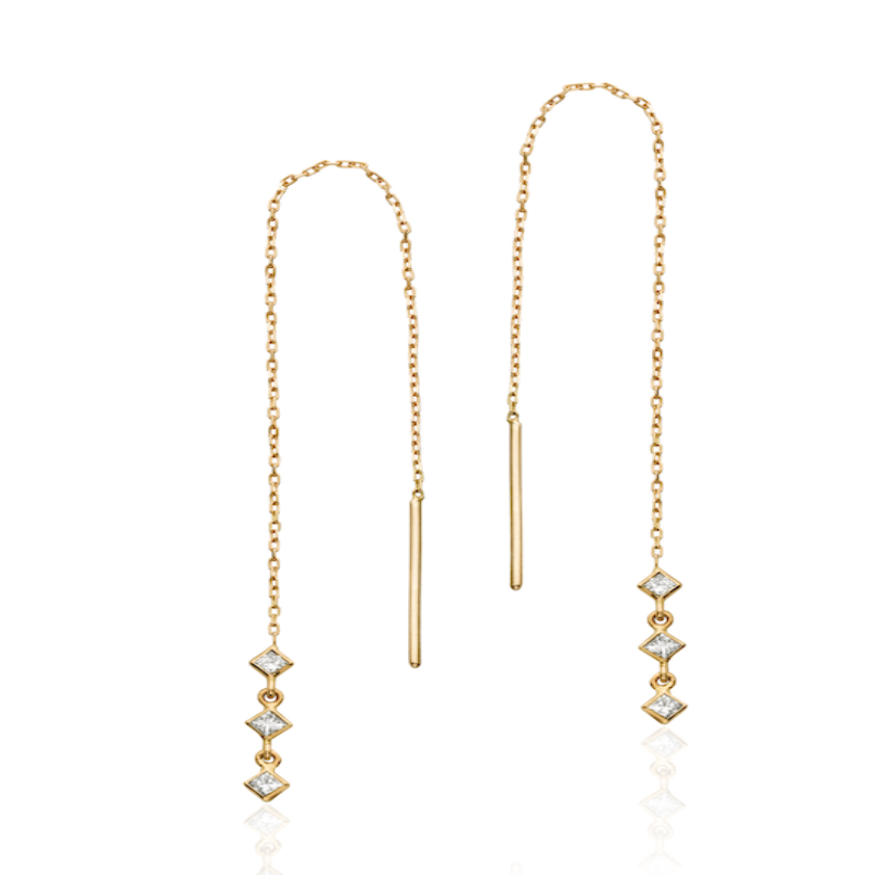 Trellis Thread Earring