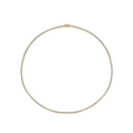 Petite Yellow Gold Tennis Necklace