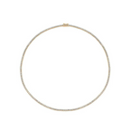 Petite Yellow Gold Tennis Necklace
