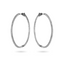 Thin Diamond Hoop Earrings