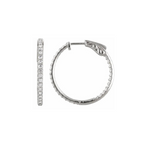 Diamond Hoop Earrings