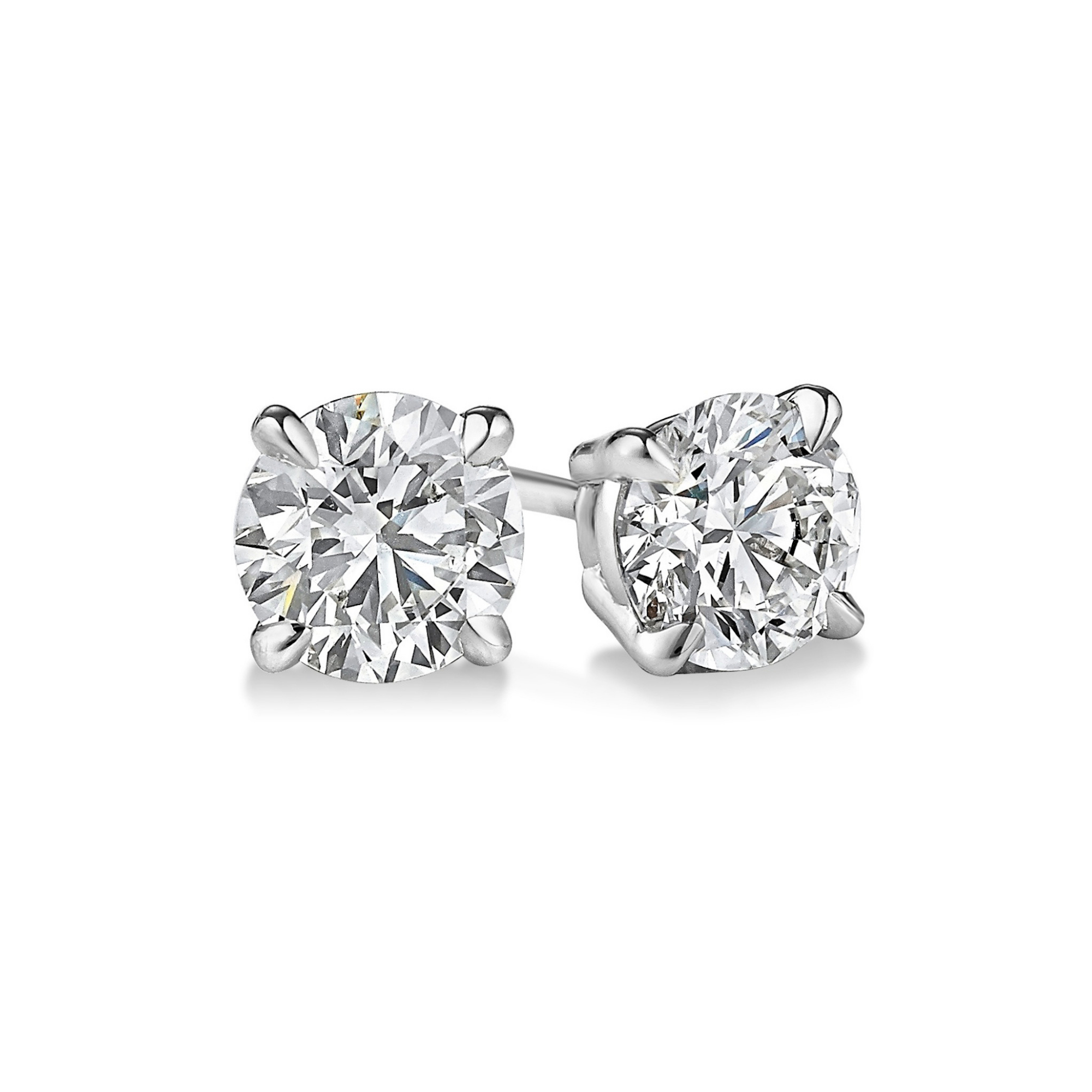 Classic Four Prong Round Diamond Studs