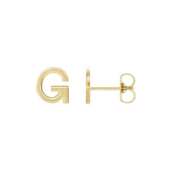 Initial Letter Single Earring