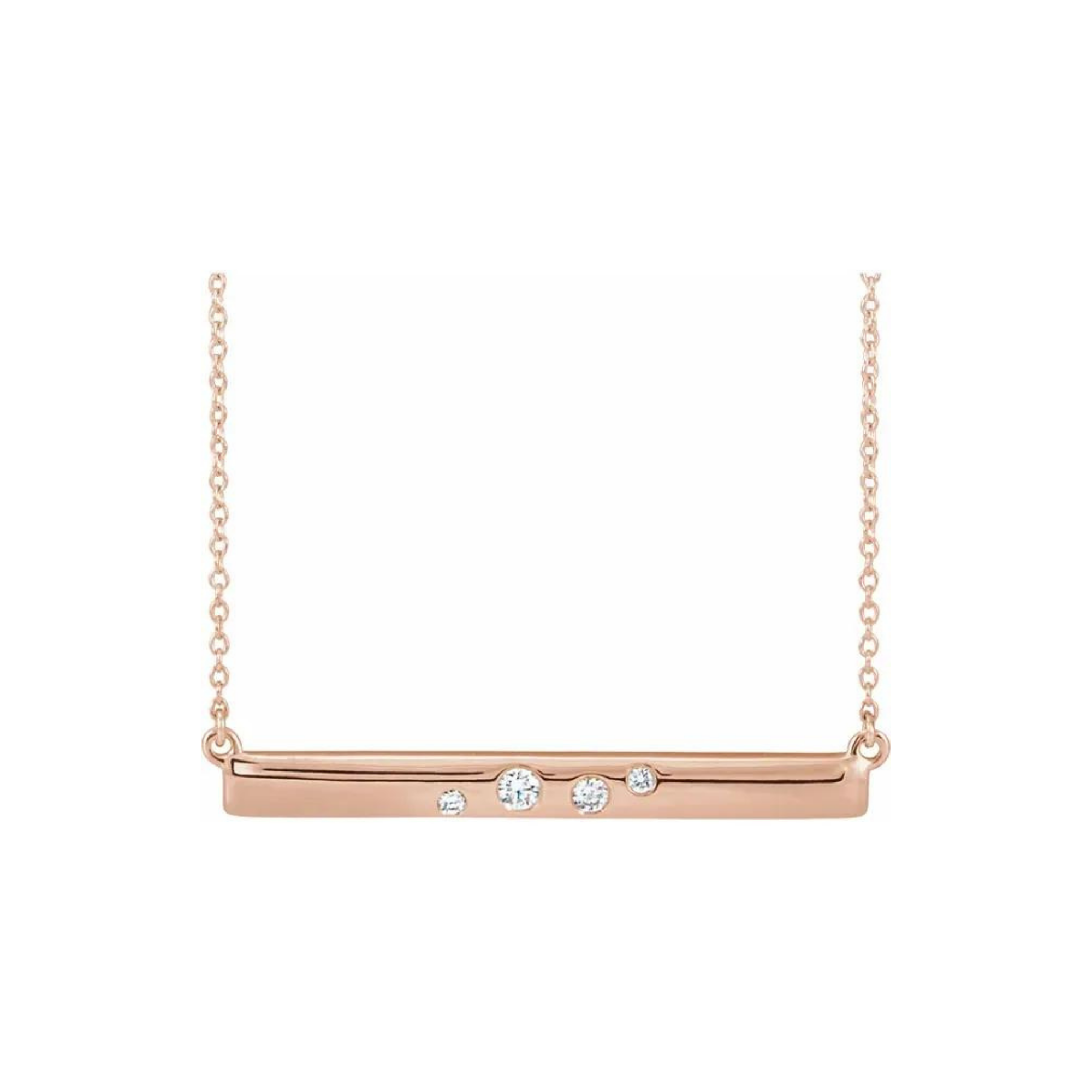 Diamonds Bar Necklace