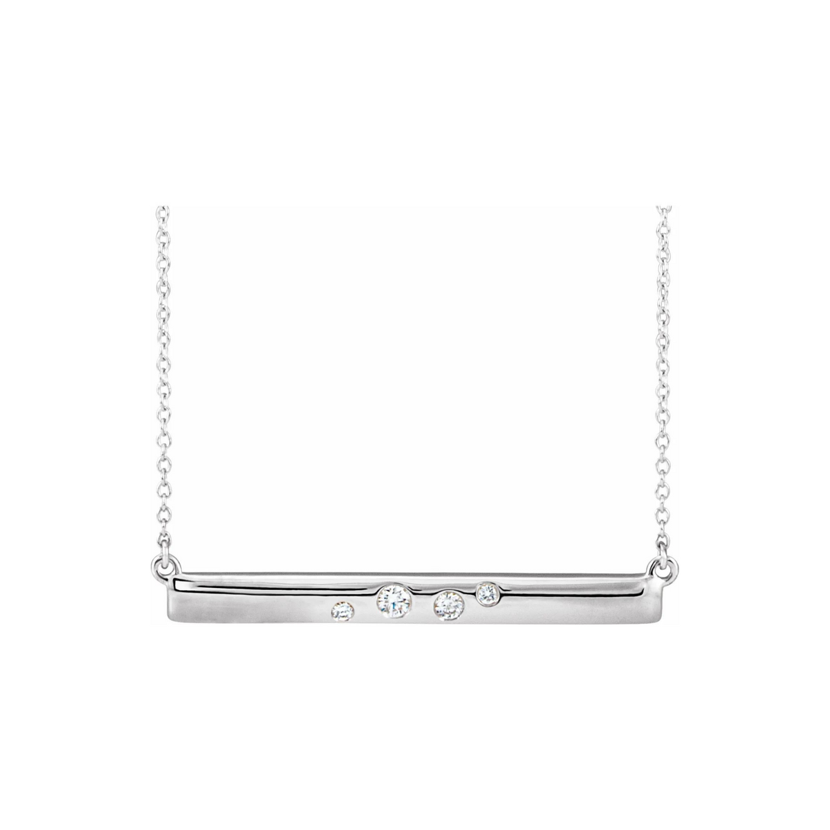 Diamonds Bar Necklace