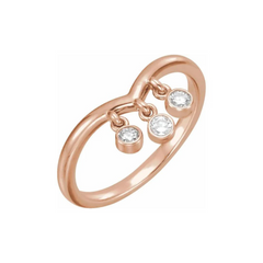 Diamond Fringe Ring