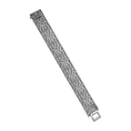 Odeon White Gold and Diamonds Bracelet